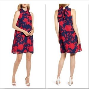 Gibson Cavallo Ruffle Neck Dress